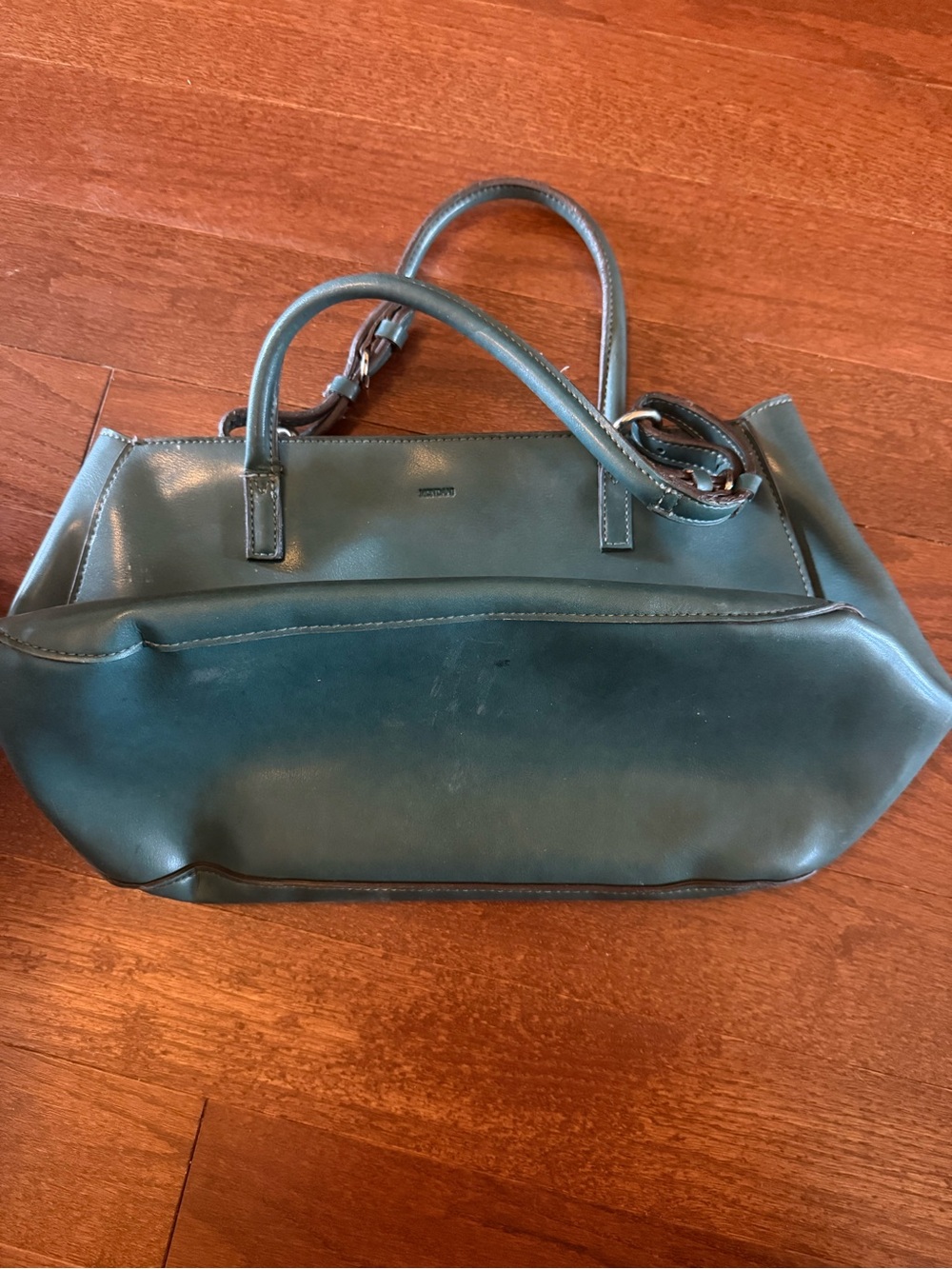 Mondani Teal Leather Shoulder Bag